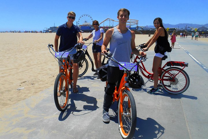 Santa Monica Pier from the bike path